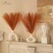 6 Pcs Orange Pampas Grass – 17.7 Inch Faux Burnt Orange Stems for Fall, Boho Décor, Wedding, Party, Table Centerpieces & Home Floral Arrangements